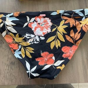 Roxy Full Coverage Flower Print Hipster Bikini Bottoms